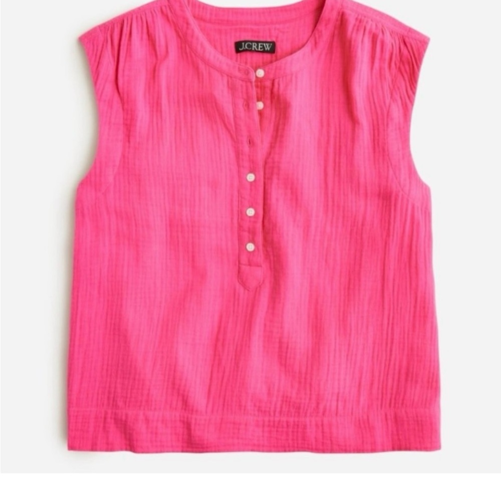 J. Crew Cora Top in Soft Gauze - L - NWT!